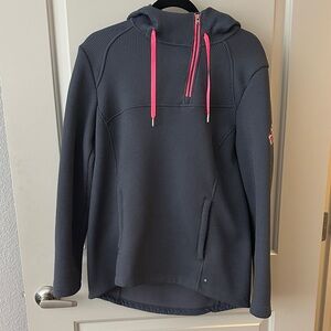 Spyder Gray Hoodie with Pink Accents